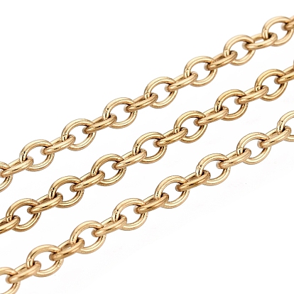 304 cadenas de cable de acero inoxidable, revestimiento de iones (ip), soldada, con carrete