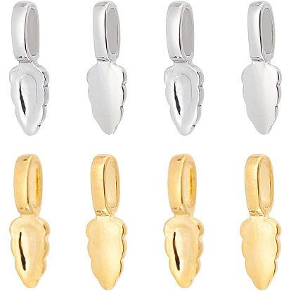 8 шт. 2 стиль 304 нержавеющая сталь клеящиеся плоские подвесные скобы