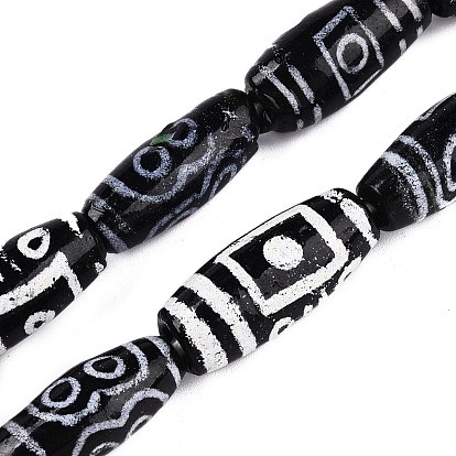 Непальские бусины лэмпворк ручной работы, тибетский стиль , баррель