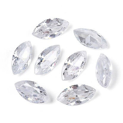 Подвески из кубического циркония в виде конского глаза, граненые