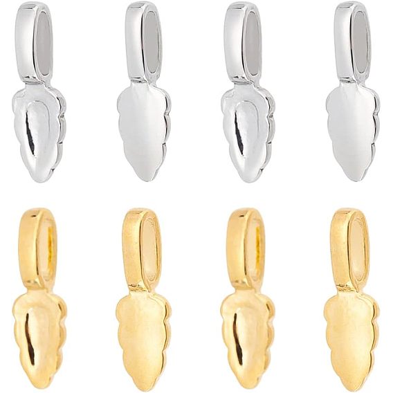 8 шт. 2 стиль 304 нержавеющая сталь клеящиеся плоские подвесные скобы