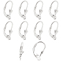 5 Pairs Sterling Silver Leverback Earring Findings