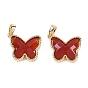 Латунные подвески, с сердоликом, бабочка