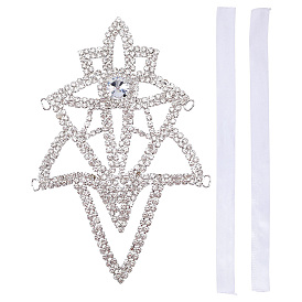 Cinta para ramo de flores de latón, poliéster y diamantes de imitación, adecuado para la decoración de regalos