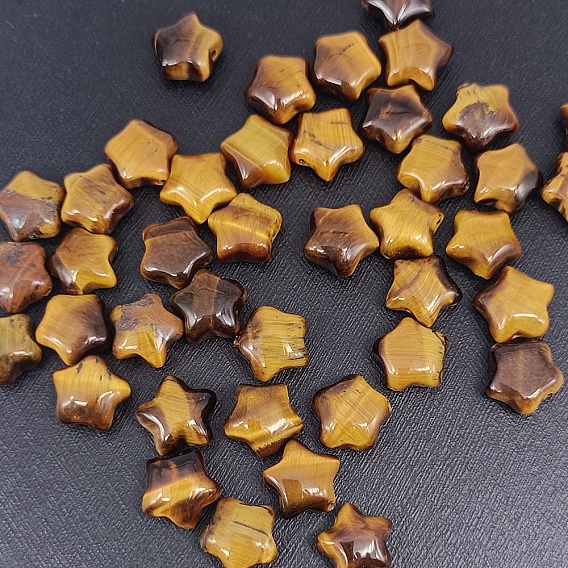 Природных тигровый глаз бисером, звезда