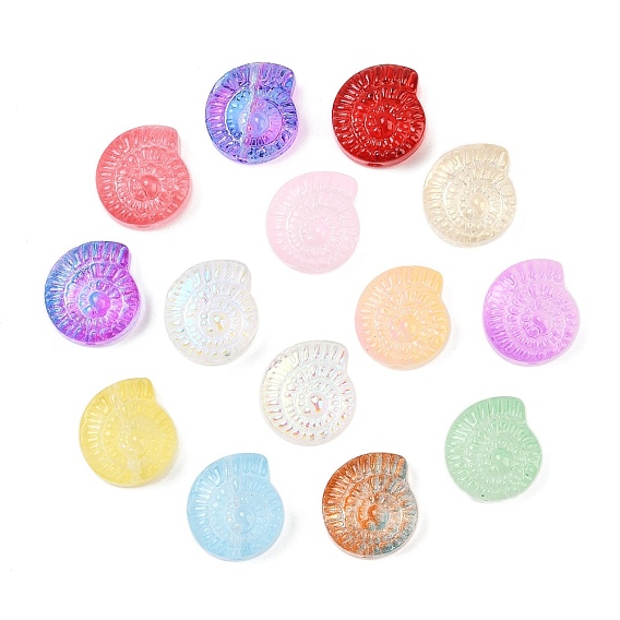 Краска для выпечки и стеклянные бусины, инкрустированные золотым металлом, формы раковины