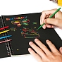 Rainbow Scratch Paper Art Bamboo Sticks, Drawing Tools, For Children