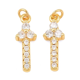 Латунные микро проложить кубического циркония подвески, меч прелести, без свинца и без кадмия, стойки покрытие, долговечный