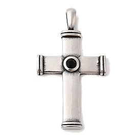 304 из нержавеющей стали горный хрусталь подвески, крест очарование