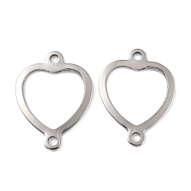 201 Stainless Steel Links Connectors, Heart