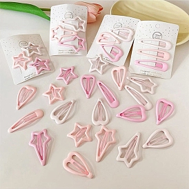 Alloy Snap Hair Clips for Girl, Hair Accessories