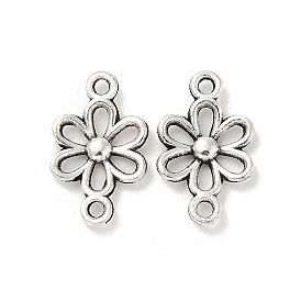 Подвески-шармы в виде полых цветков в тибетском стиле из сплава