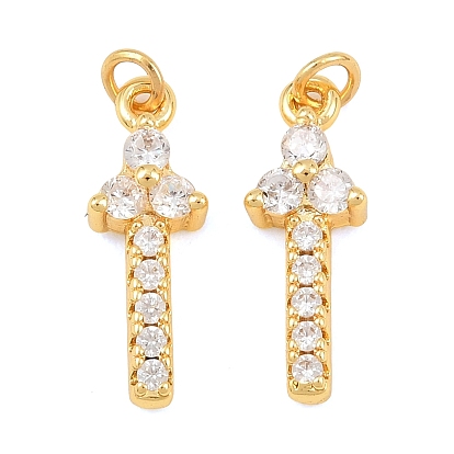 Латунные микро проложить кубического циркония подвески, меч прелести, без свинца и без кадмия, стойки покрытие, долговечный