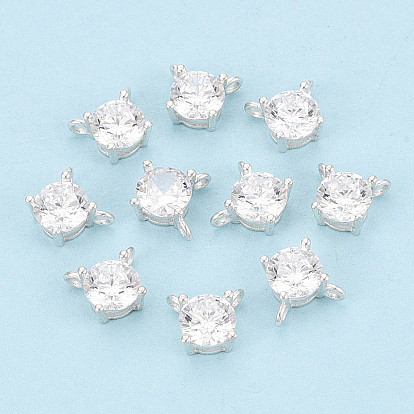 925 плоские круглые подвески из стерлингового серебра с прозрачным фианитом и паве