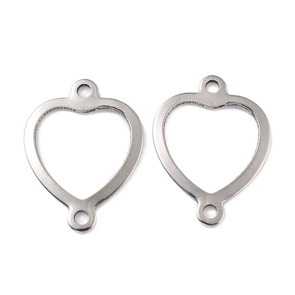 201 Stainless Steel Links Connectors, Heart
