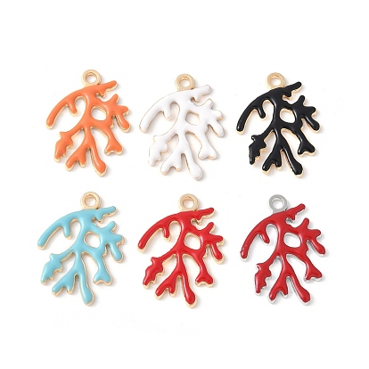 Подвески из эмали и сплава, ветки прелести, стойки покрытие, без кадмия, без никеля и без свинца