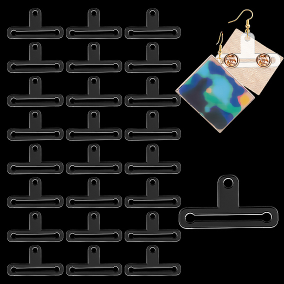 48шт. прозрачные акриловые соединительные элементы для люстры, прямоугольные