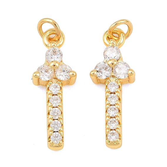 Латунные микро проложить кубического циркония подвески, меч прелести, без свинца и без кадмия, стойки покрытие, долговечный