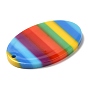 Acrylic Pendants, Rainbow Color Pride Heart and Oval