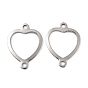 201 Stainless Steel Links Connectors, Heart