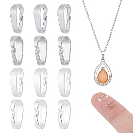 12 шт. 2 стили 925 застежки-кнопки из стерлингового серебра