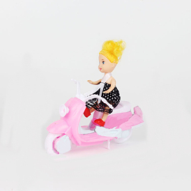 Plastic Mini Motorcycle, Doll Toy Supplies, for American Girl Doll Dollhouse Accessories