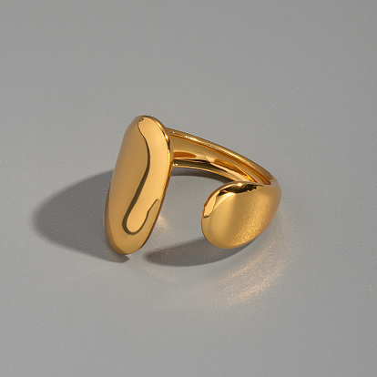 304 открытые кольца-манжеты из нержавеющей стали для женщин, вакуумное покрытие pvd