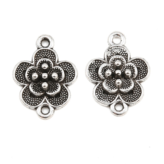 Tibetan Style Alloy Connector Charms, Flower Link