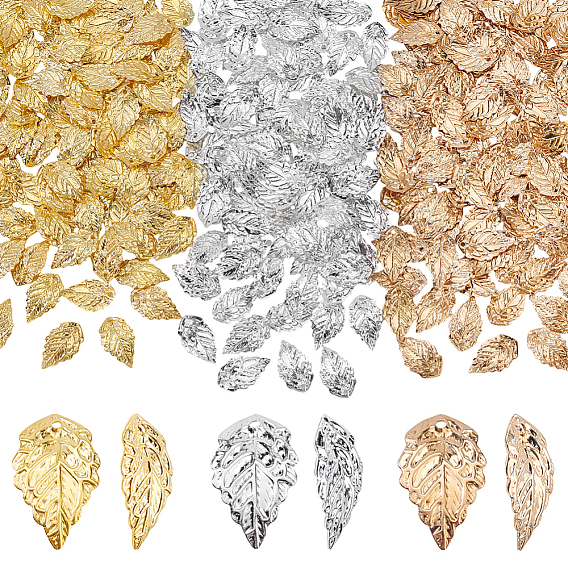 150 шт. 3 цвета латунные подвески, лист