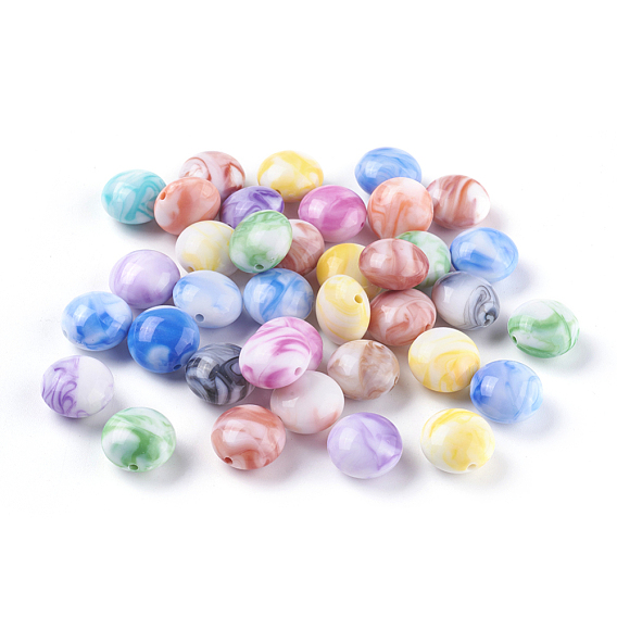 Acrylic Beads, Imitation Gemstone, Rondelle