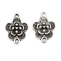 Tibetan Style Alloy Connector Charms, Flower Link
