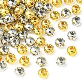 100 шт 2 цвета пластиковые бусины ccb, круглые