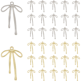 32 шт 2 цвета подвески из сплава, бантом