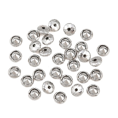 Латунные гайки, спинки для серьги, плоские круглые с цветочным узором, без кадмия, без никеля и без свинца