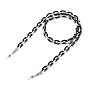 Eyeglasses Chains, Neck Strap for Eyeglasses, with Spray Painted CCB Plastic Cable Chains, 304 Stainless Steel Lobster Claw Clasps and Rubber Loop Ends