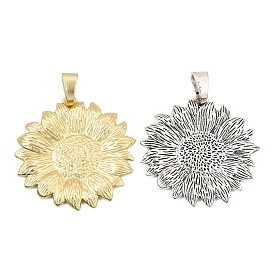 Alloy Big Pendants, Sunflower Charms