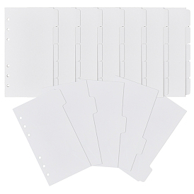 5 листы бумага диск переплет блокнот индекс разделители листы, 11 разделитель с отверстиями для папки, прямоугольные