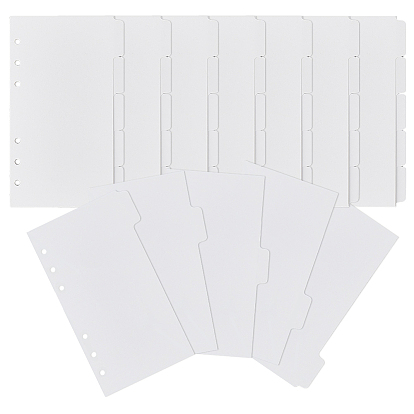 5 листы бумага диск переплет блокнот индекс разделители листы, 11 разделитель с отверстиями для папки, прямоугольные