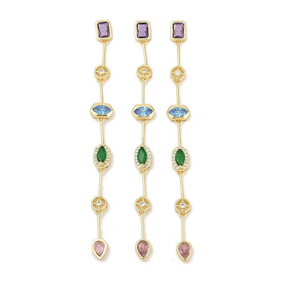 Латунные микро проложить кубического циркония большие кулоны, стойки покрытие, без кадмия и без свинца, прочное покрытие