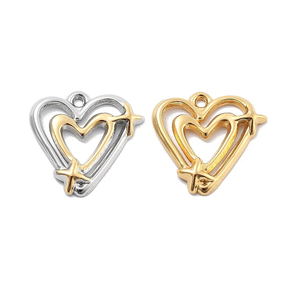 304 подвески из нержавеющей стали, вакуумное покрытие pvd, шарма сердца