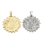 Alloy Big Pendants, Sunflower Charms
