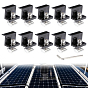 10Pcs Aluminum Alloy Solar Panel End Clamps Brackets for RV Rooftop Caravans
