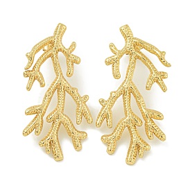 Ионное покрытие (ip) 304 серьги-гвоздики из нержавеющей стали, полированный, филиал