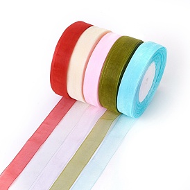 Sheer Organza Ribbon, Wide Ribbon for Wedding Decorative, 20mm