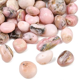 Natural Pink Opal Beads, Tumbled Stone, Nuggets, No Hole/Undrilled, Vase Filler Gems