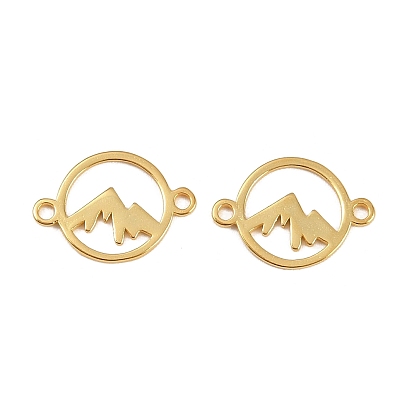 925 breloques connecteurs en argent sterling, bague avec maillons de montagne