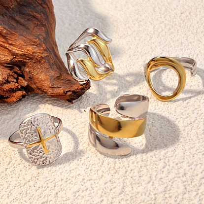 304 регулируемые манжетные кольца из нержавеющей стали, открытые кольца