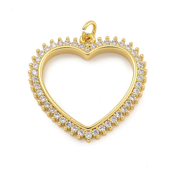 Стойка металлическая латунная микропрофилированная кубическая циркония подвески, с целью перехода в кольце, долговечный, без кадмия и без свинца, сердце