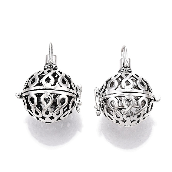 Подвески из латуни, без никеля , для ожерелья, полые круглые с бесконечностью