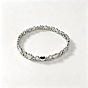 Zinc Alloy Hollow Heart Link Chain Magnetic Bracelets for Women